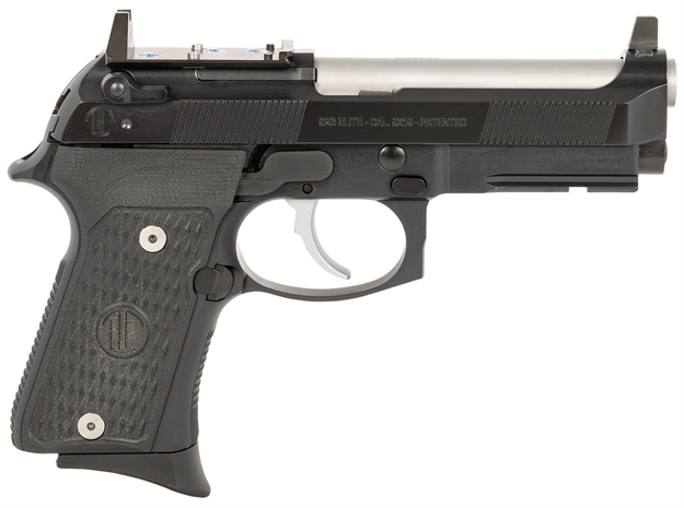 Picture of Langdon Tactical Tech Ltt92ctjrr Beretta 92 Elite Compact 9Mm Luger 15+1 4.25" Stainless Target Crown Steel Barrel, Black Optic Cut/Serrated Steel Slide, Black Black VZ G10 Grip LTT92CRDOTJ 810059260399