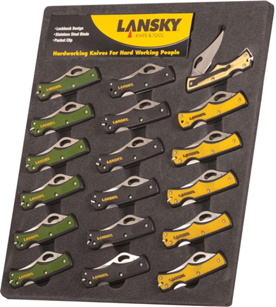 Picture of Lansky Sharpeners Small Lockback Knife Display 18Pack! LKN045