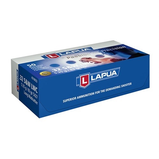 Picture of Lapua Ammo 32 S&W Long 83Gr Lwc 50/Bx