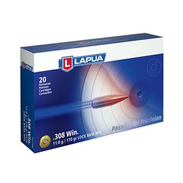 Picture of Lapua Ammo 338 Lapua Lockbase 300Gr Fmjbt 10/Bx