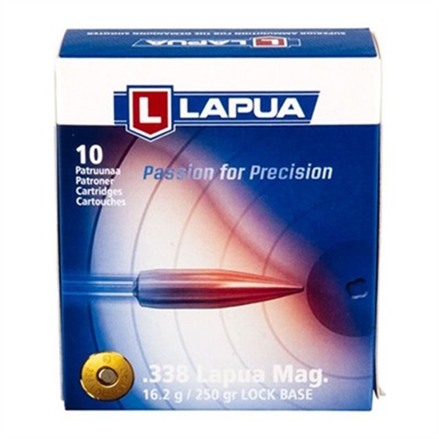 Picture of Lapua Ammo 338 Lapua Magnum Lock Base 250Gr Fmjbt 10/Bx