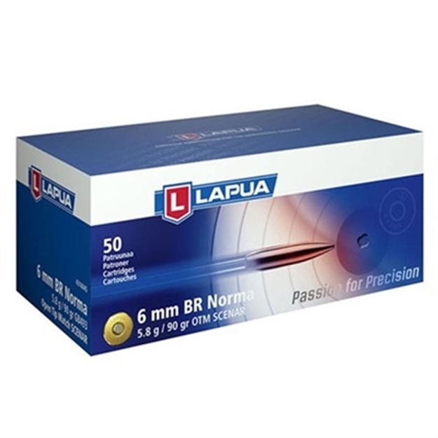 Picture of Lapua Ammo 6Mm BR Norma Scenar 90Gr Otm 50/Bx