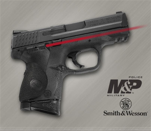 Picture of Crimson Trace Lasergrips Laser Sight, Black, Pressure Sensor Activation, Red Laser, Fits S&W Pistols LG-661