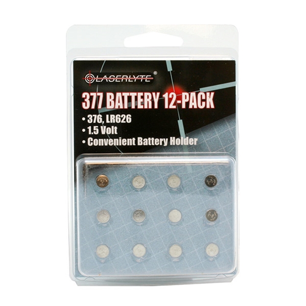 Picture of Laserlyte Batteries 12 PK 377
