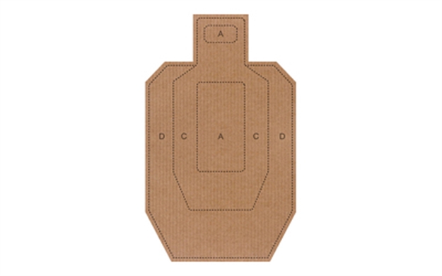 Picture of Law Enforcement Targets Ipsc CB Wht/Brn Tgt 100