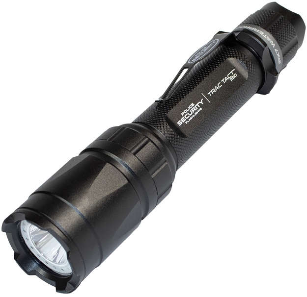 Picture of Police Security Flashlights Trac Tact Flashlight White 350 Lum 2Aa Batteries 3 Modes 97999