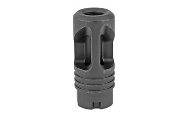 Picture of  Lbe Unlimited Ak47-Dp Dual Port Flash Hider Black With 14X1 LH Threads Ak-Platform 706612407786