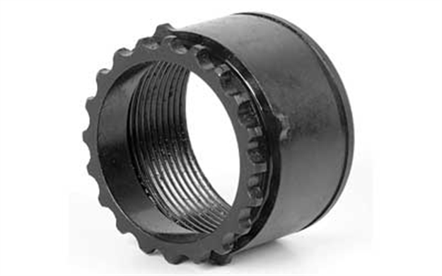 Picture of  Lbe Unlimited Arbnt308 Barrel Nut  4130 Steel Black Phosphate Ar-10 784682014370