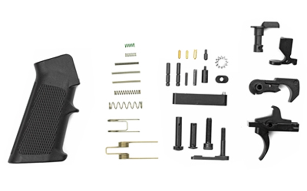 Picture of  Lbe Unlimited Ar15lpkt Complete Lower Parts Kit  W/Pistol Grip & Trigger Guard Ar-15 Black