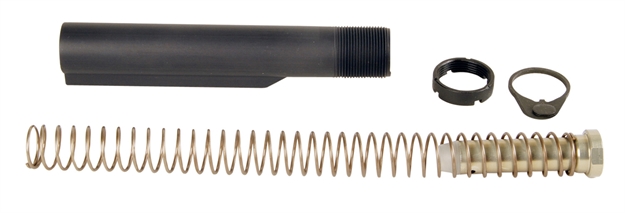 Picture of Lbe Unlimited Milbufktcg Mil-Spec Buffer Tube Kit  6 Position Ar-15 Gray MILBUFKT-CG