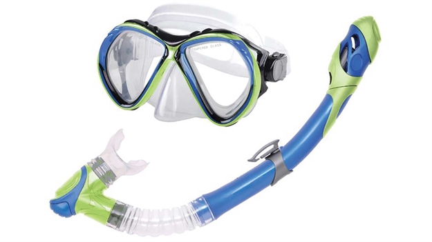 Picture of Leader Sports Snorkel Kit Adlt Blu/Lgn