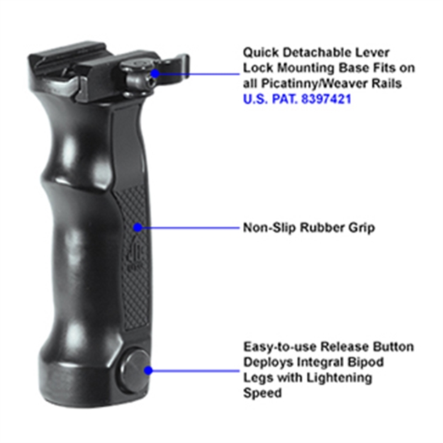 Picture of Leapers Bipod Combat D Grip Quick Release Dep