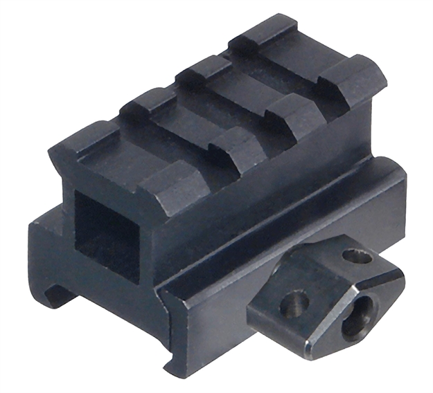 Picture of Leapers Mntrs08s3 Picatinny Riser  Matte Black Anodized Aluminum Picatinny/Weaver Mount MNT-RS08S3