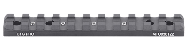 Picture of  Leapers Mtu030t22 Optic Mount  Matte Black Anodized Aluminum Aluminum