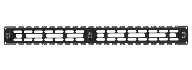 Picture of  Leapers Tluma04 Arca Rail 9 Slot M-Lok  Matte Black Anodized Aluminum 14.20" Long M-Lok Mount