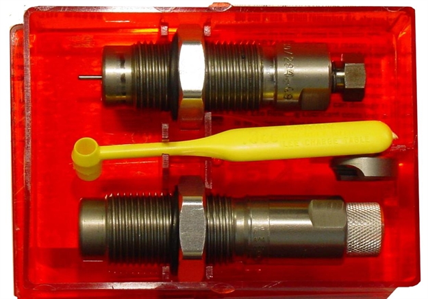 Picture of Lee 90988 Pacesetter Very Limited 3-Die Rifle Set 257 Ackley Improved