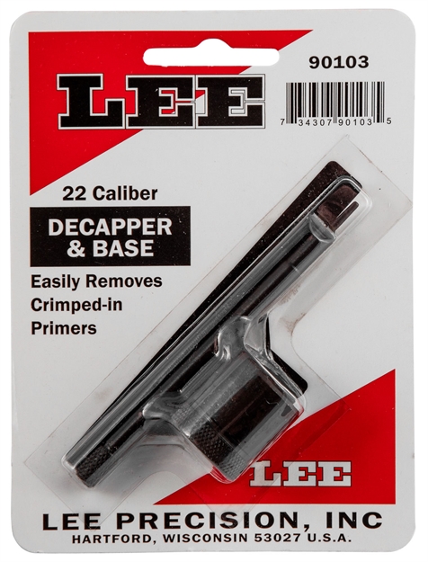 Picture of  Lee Precision 90103 Decapper & Base  22 Caliber 734307901035