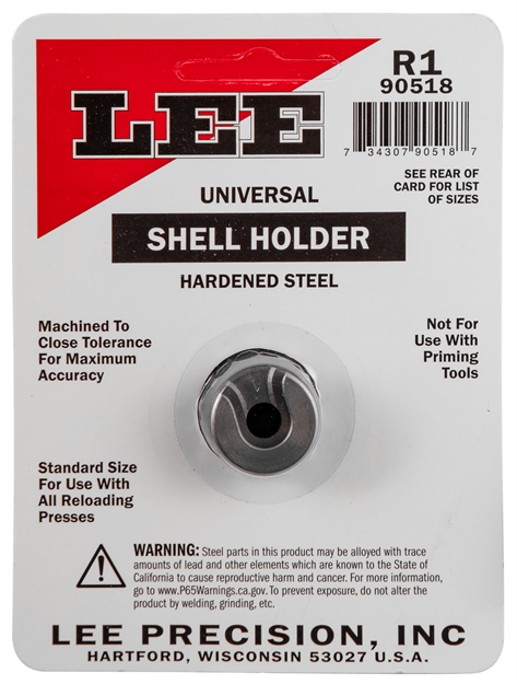 Picture of  Lee Precision 90518 Shell Holder Universal  #1R 38 Short & Long Colt / 38 Special / 357 Mag