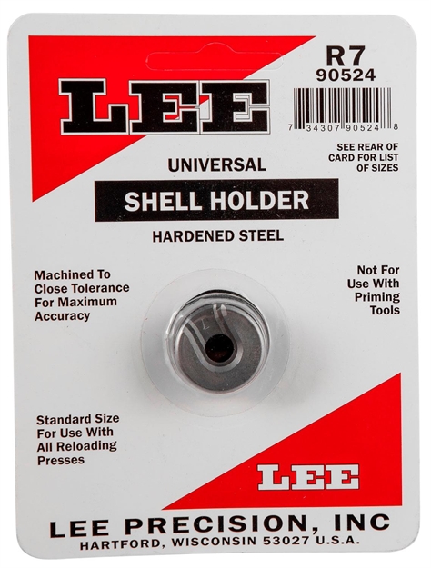 Picture of  Lee Precision 90524 Shell Holder Universal #7R 30M1 / 32 Acp