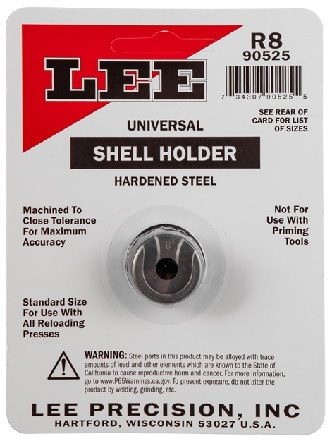 Picture of  Lee Precision 90525 Shell Holder Universal #8R 32 Win / 348 Win / 40/65 / 45/70