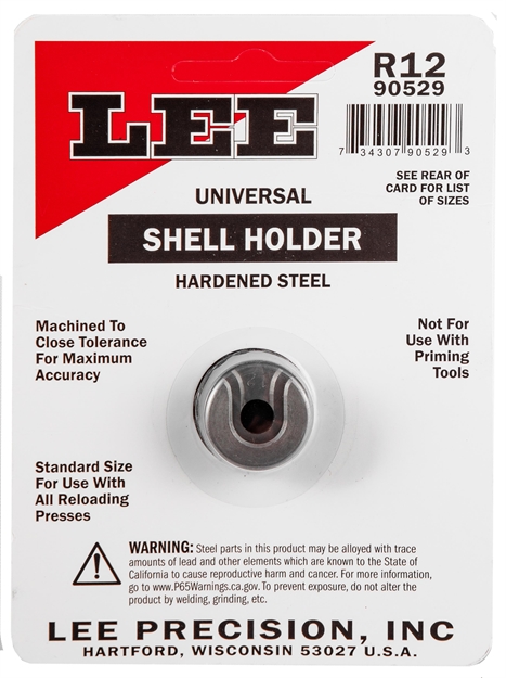 Picture of  Lee Precision 90529 Shell Holder Universal #12R 6 Ppc / 22 Ppc / 7.62X39 734307905293