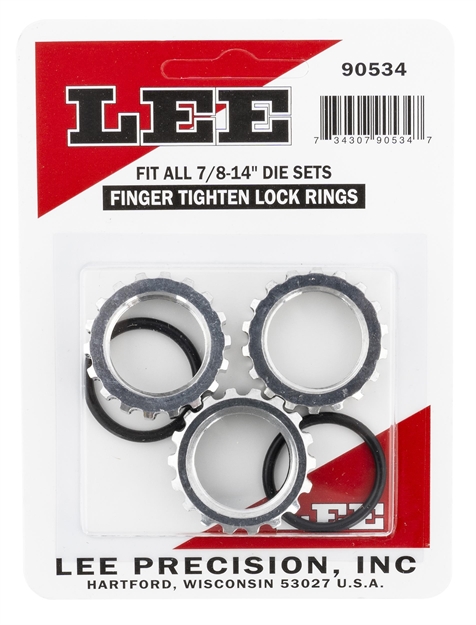 Picture of Lee Precision Die Lock Rings 7/8X14 Threads 3-Pack 90534 734307905347