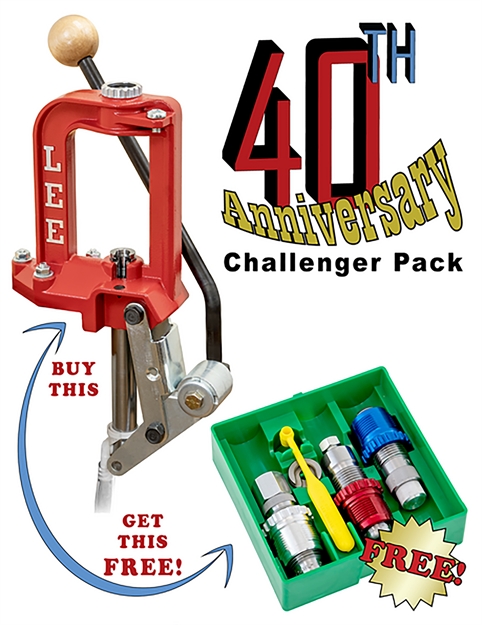 Picture of  Lee Precision 92130 Challenger Press 40Th Anniversary W/Breech Lock 38 Special Dies 734307921309