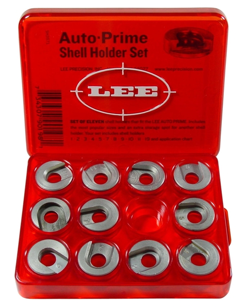 Picture of Lee Precision AP Shell Holder Kit 11 Shell Holders & Red Box 90198 734307901981