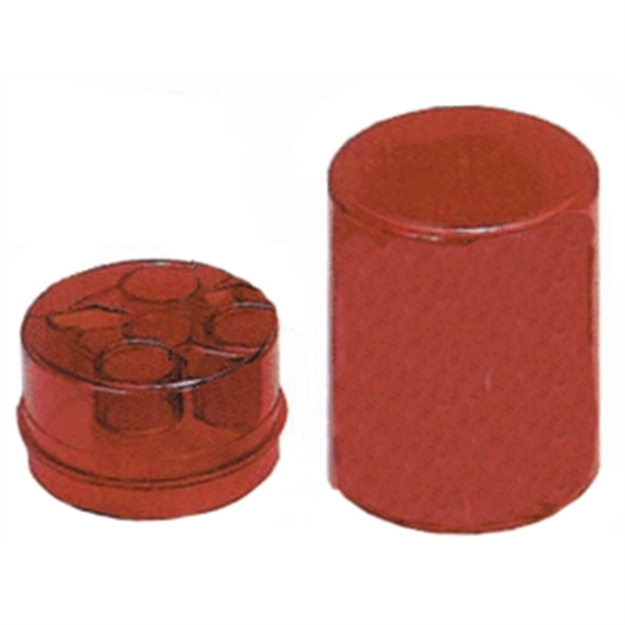 Picture of  Lee Precision 90535 Die Box Red Multi-Caliber Plastic Capacity 3 Dies 734307905354
