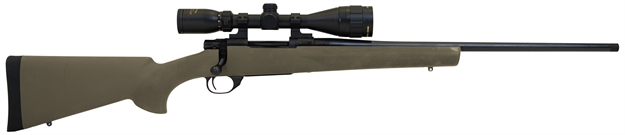 Picture of  Howa Hgp27mmg M1500 Gamepro Gen2 7Mm Rem Mag 3+1 24" Threaded Barrel, Blued Metal Finish, Green Fixed Hogue Pillar-Bedded Overmolded Stock, Includes Gamepro 4-12X40mm Scope 682146398564
