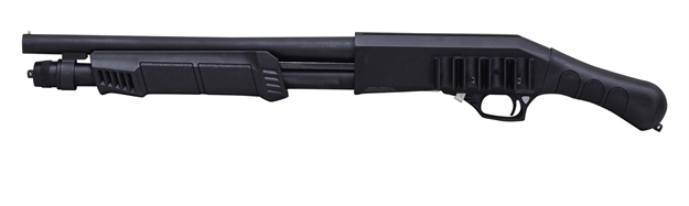 Picture of Citadel Cbtw1214 Boss Tidalwave 12 Gauge Pump 3" 5+1 14.75" Black Bore Barrel, Black Receiver W/3/8" Dovetail, Fixed Black Synthetic Stock CBSTW1214