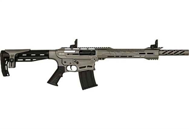 Picture of Citadel Cboss2512tg Boss-25  12 Gauge Semi-Auto 3" 5+1 18.75" Black Steel Threaded Barrel, Tungsten Gray Picatinny Rail Receiver, Black Adj Comb Synthetic Stock, Black Finger Groove Grip CBOSS2512-TG 682146831993