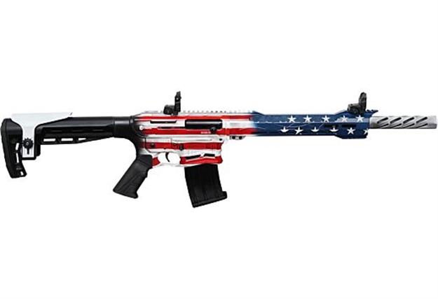 Picture of Citadel Cboss2512usa Boss-25  12 Gauge 3" 18.75" 5+1 American Flag Cerakote Rec/Barrel Black Fixed Adjustable Comb Stock Right Hand CBOSS2512-USA 682146859317