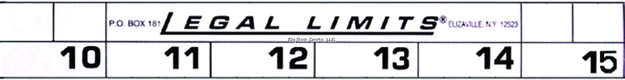 Picture of Legal Limits Rod & Boat Ruler Adhesive Wht W/Blk Print