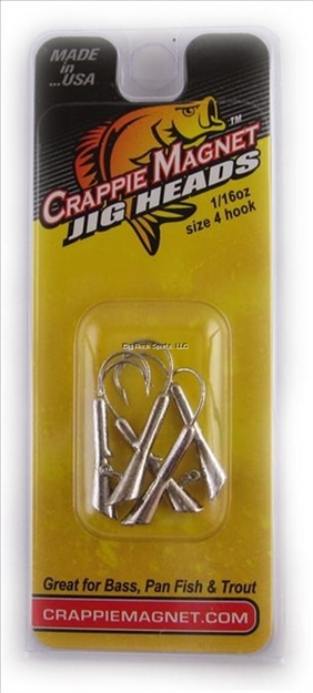 Picture of Leland Lures Crappie Magnet Replacement Head, 1/16 Oz, Nickel, 5/Pack