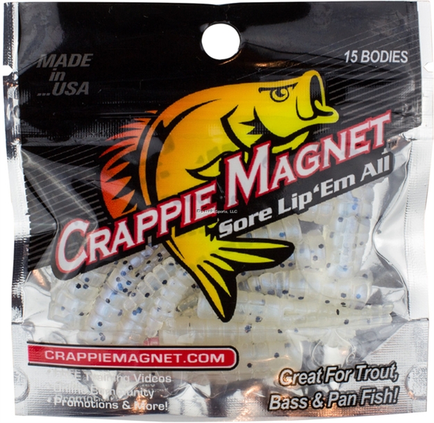 Picture of Leland Lures Crappie Magnet 15Pc Body, Shonuff Pearl With Black Flake