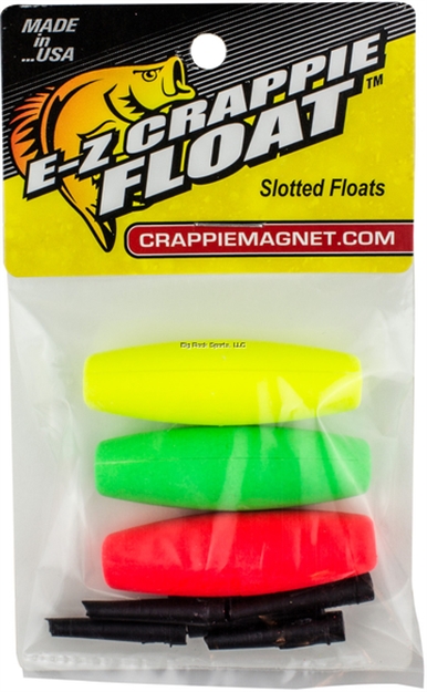 Picture of Leland Lures Crappie Magnet EZ Crappie Float, 2.00 In, Green, Red, Yellow