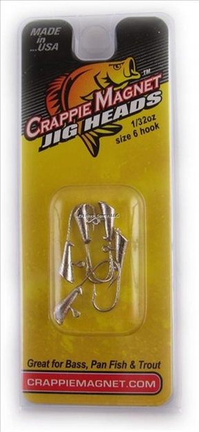 Picture of Leland Lures Crappie Magnet Replacement Head, 1/32 Oz, Nickel, 5/Pack