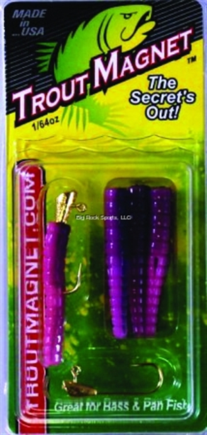 Picture of Leland Lures Trout Magnet 9 Pc. Pack, 1/64 Oz, Purple Haze, 7 Bodies And 2-1/64 OZ Size 8 Jigheads