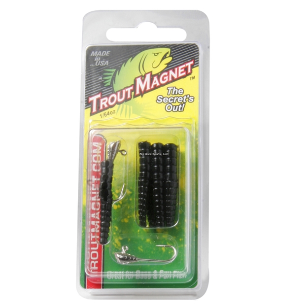 Picture of Leland Lures Trout Magnet 9Pc. Pack, Black, 7 Bodies And 2-1/64 OZ Size 8 Jigheads