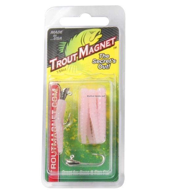 Picture of Leland Lures Trout Magnet 9Pc. Pack, Bubblegum, 7 Bodies And 2-1/64 OZ Size 8 Jigheads
