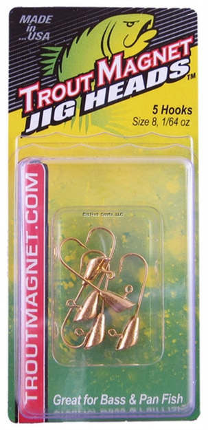 Picture of Leland Lures Trout Magnet Replacement Head, 1/64 Oz, Gold, 5/Pack