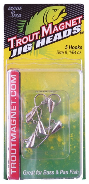 Picture of Leland Lures Trout Magnet Replacement Head, 1/64 Oz, Silver, 5/Pack