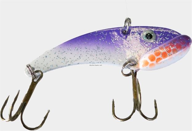 Picture of Lethal Weapon Lethal Blade, Vibrating Blade Lure, Sinking, 1/4Oz, 2", #8 Hooks, Purple Shiner