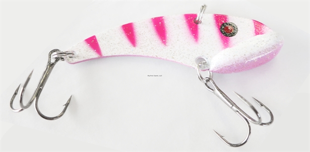 Picture of Lethal Weapon Lethal Blade, Vibrating Blade Lure, Sinking, 3/16Oz, 1.75", #10 Hooks, Candy Cane