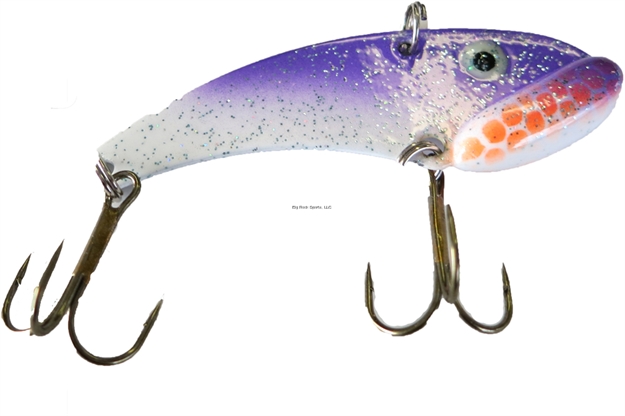 Picture of Lethal Weapon Lethal Blade, Vibrating Blade Lure, Sinking, 3/16Oz, 1.75", #10 Hooks, Purple Shiner