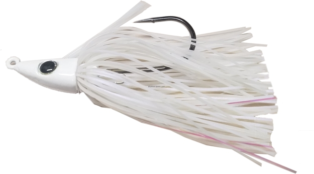 Picture of Lethal Weapon Lethal Weapon Iv, Swimming Jig, Hand-Tied, Hand Painted, Weedless,1/2Oz, 6/0 Owner Hook- Heavy Wire, Pearl Blue Shad