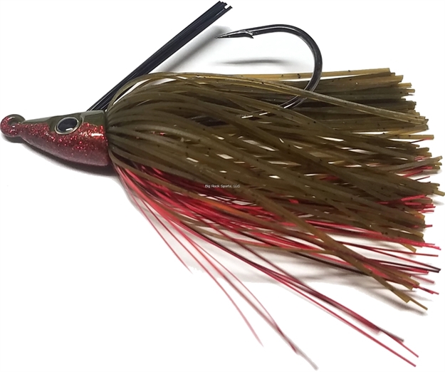 Picture of Lethal Weapon Lethal Weapon Iv, Swimming Jig, Hand-Tied, Hand Painted, Weedless,3/8Oz, 6/0 Owner Hook- Heavy Wire, Amistad (Wat/Red)