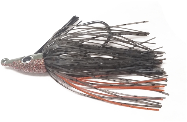 Picture of Lethal Weapon Lethal Weapon Iv, Swimming Jig, Hand-Tied, Hand Painted, Weedless,3/8Oz, 6/0 Owner Hook- Heavy Wire, Green Pump/Orange