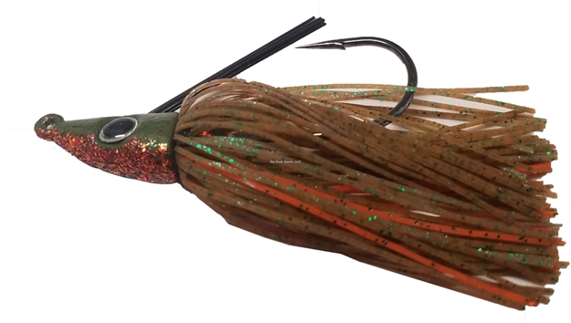 Picture of Lethal Weapon Lethal Weapon Iv, Swimming Jig, Hand-Tied, Hand Painted, Weedless,3/8Oz, 6/0 Owner Hook- Heavy Wire, Sunfish